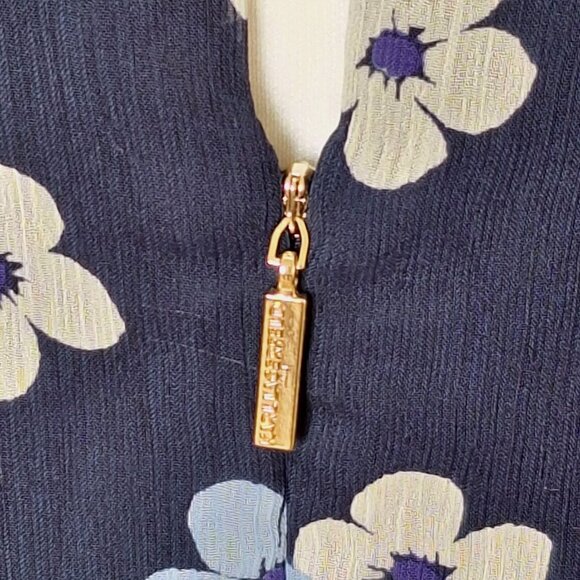 KARL LAGERFELD NAVY FLORAL DRESS SIZE 8 - Picture 6 of 6